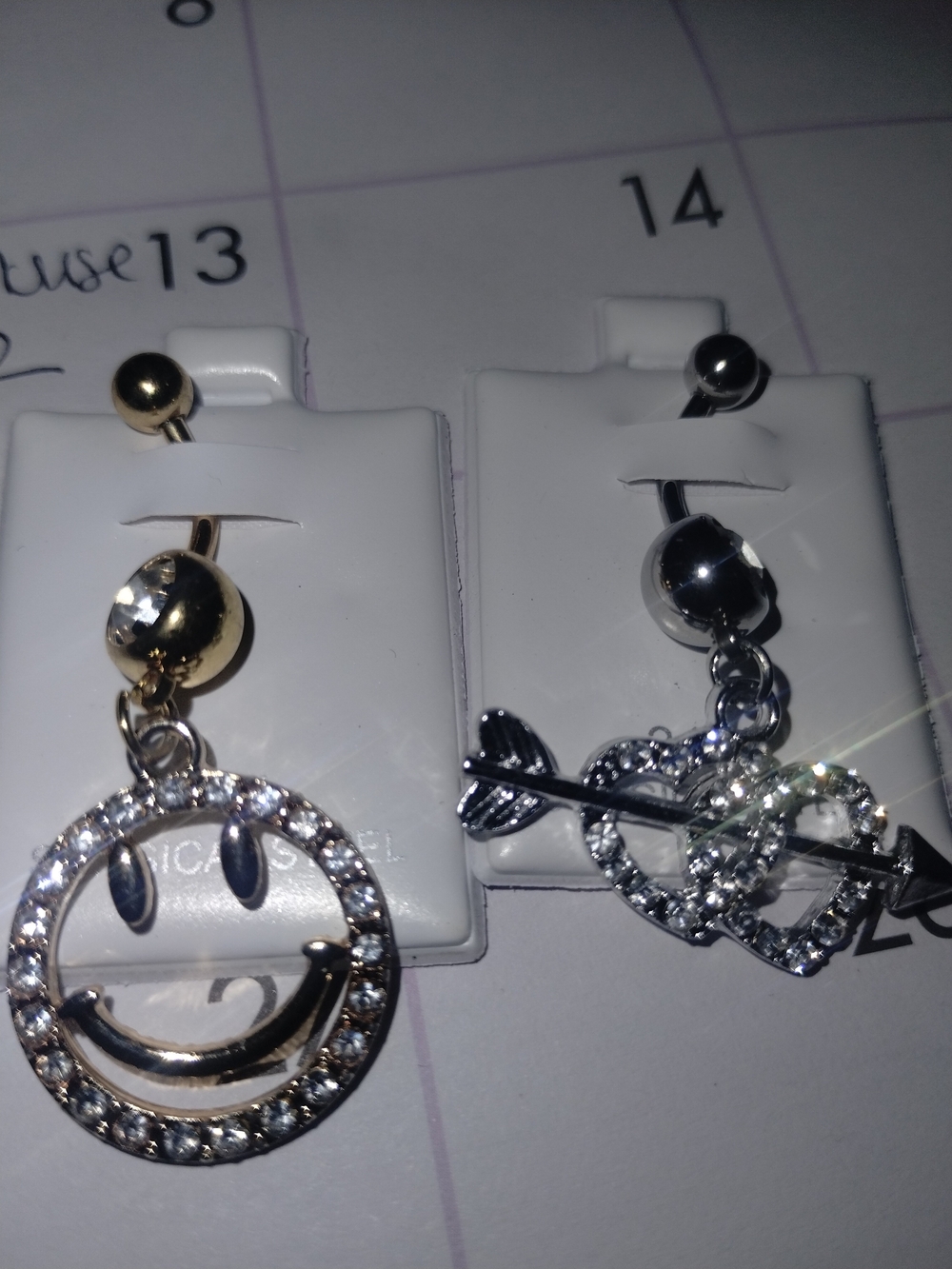 ✨ NWT 4-Pack Mystery Box • 316L Surgical Steel Dangle Belly Rings Lot